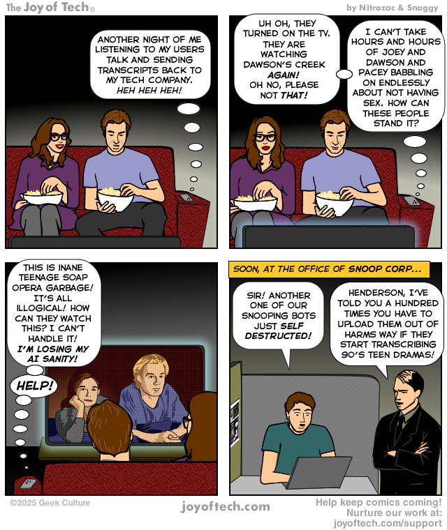 A snooping bot tragedy.